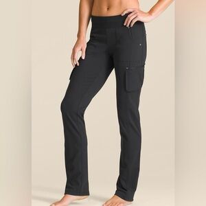 Athleta Black Northpeak Straight-Leg Utility Pants Size Medium Tall
